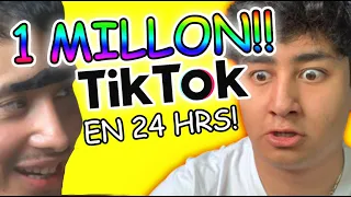 Intente volverme TIKTOKER FAMOSO en 1 DIA!😍!!!! *1MILLON*!!