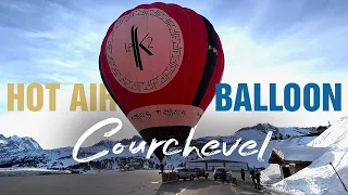 Hot Air Balloon 🎈 in Courchevel (4K)