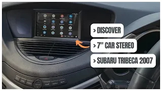 Part 1| 7'' Radio On Subaru Tribeca 2007 Wireless Carplay GPS NAV SAT BT Camera Full HD