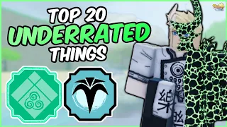 Top 20 MOST UNDERRATED Things in Shindo Life! | Shindo Life Bloodline Tier List