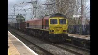 Freight trains at Reading West & Reading 5th April 2024