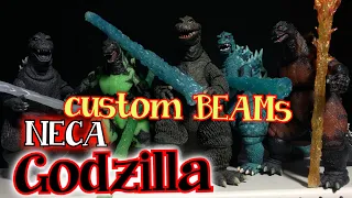 Custom beams for Neca Godzillas