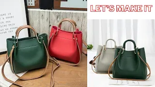 Luxury Handbag Tutorial | Just In 10 Minute No Lining | DIY Simple Leather Project