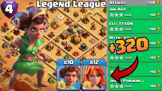 Th16 Legend League Attacks Strategy! +320 June Season Day 4 : Clash Of Clans