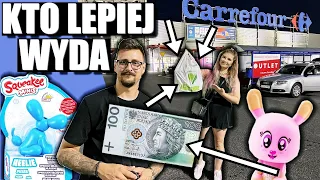 KTO LEPIEJ WYDAŁ 100ZŁ W SKLEPIE CARREFOUR 😀 CHALLENGE 💜 KUPIŁAM PREZENTY DLA OLIWKI 💜