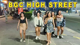 BGC High Street Night Walk | Experience the Luxury of Crazy Rich Filipinos | BGC Taguig City |