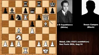 Risky Chess: Jose Raul Capablanca vs Souza Campos (1927)