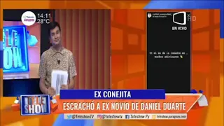 Ex conejita escrachó a ex novio de Daniel Duarte.#TeleShow