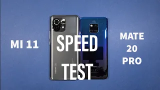 Xiaomi Mi 11 vs Huawei Mate 20 Pro Speed Test