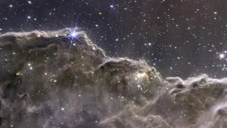 Pan of the Carina Nebula (Combined NIRCam and MIRI Image)