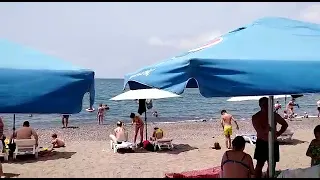 Пляж "МОККО" г Сухум. Цены на лежаки. 22 Июня 2021г🌊🌴🏖️