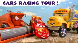 Toy Cars Stories And Racing With Lightning McQueen And Frank