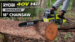 RYOBI 40V HP Brushless 18" Chainsaw