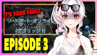 Vtuber reacts to canon SAO: Abridged Series EP 03