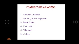 Features and requirements of a harbor