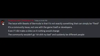 Why I don't talk about Beasts of Bermuda anymore (Rant)