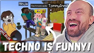 TECHNOBLADE IS HILARIOUS! Wilbur Soot Tommy Starts a War on the Origins SMP (FIRST REACTION!)