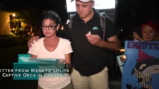 Lolita Protest & Vigil at the home of Miami Seaquarium's Curator