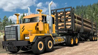 Western Star 6900 | Hauling logs - American truck simulator #ats2  1.49