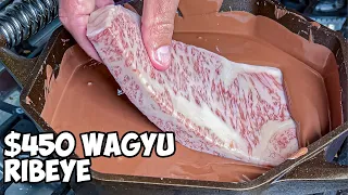 Cooking Wagyu Steak in 100 MrBeast Chocolate Bars