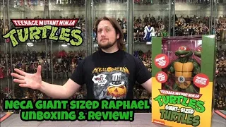 NECA Giant Sized Cartoon Raphael Teenage Mutant Ninja Turtle Unboxing & Review!