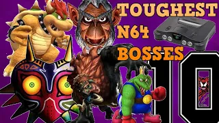 10 TOUGHEST N64 BOSSES| RANKED