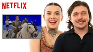 Millie Bobby Brown and Nick Robinson were Riding Fake Horses