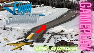 #msfs2020 Difficult Landing At Courchevel [LFLJ] Airport