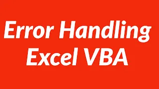 Error Handling Excel VBA