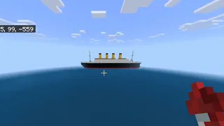 I built The Titanic in minecraft 🚢