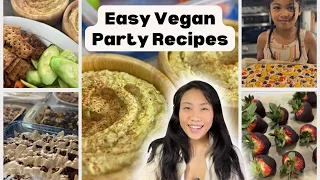 Easy Plant Based Recipes to Feed Party Guests | Crowd Pleasing Appetizers, mains and desserts