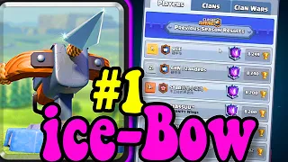 #1 in the World U&E 8249 ice xbow gameplays👈 Best  deck in clash Royale