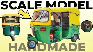 Full Making : Miniature Bajaj RE Auto Rickshaw | 1/10 Scale Model