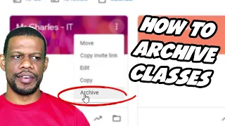 Archiving your old classes in google classroom