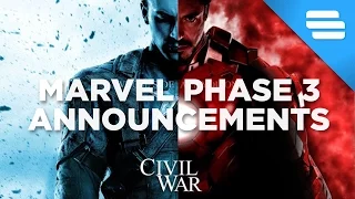 Marvel Phase 3 Announced! Civil War, Doctor Strange, Black Panther and more!