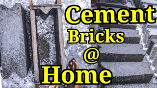 How to make Cement Bricks at Home