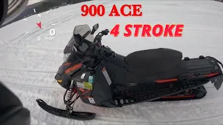 Ski-doo renegade 900 ace test drive and top speed run