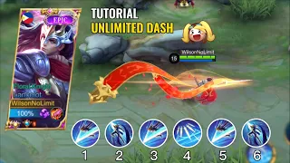 LANCELOT UNLIMITED DASH TUTORIAL 🔥 | FAST HAND TIPS AND TRICKS! ( LEARN IN 3 MINUTES ) | MLBB