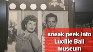 Snippets inside the Lucille Ball museum in Jamestown, New York