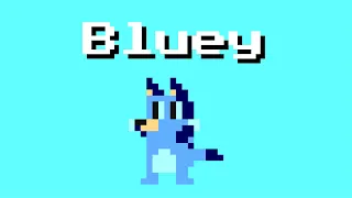 Bluey but it's 8-bit