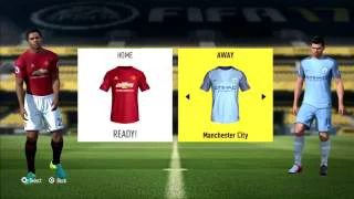 FIFA 17 Manchester United vs Manchester City Premier League Gameplay PS3 HD