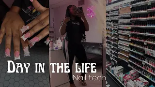 Day in my life: Nail tech edition💅🏾🤍