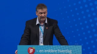 Jan Steinar Engeli Johansen tale fredag   FRP´s Landsmøte 2017