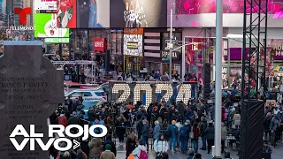 Listos los preparativos en Times Square para recibir el Año Nuevo 2024