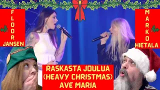 B&N(REACTS)Raskasta Joulua (Heavy Christmas)2019 -Floor Jansen & Marko Hietala -Ave Maria🎶Remastered