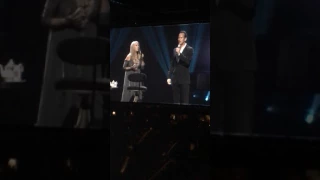 Barbra Streisand and Patrick Wilson sing "Loving You" Barclays
