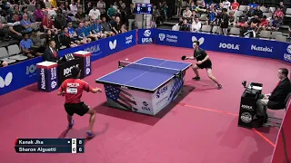 2019 US National Table Tennis Championships - Mens QF - Kanak Jha vs Sharon Alguetti (Highlights)