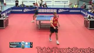 Tiago Apolonia Vs Bastian Steger: Match 4 [German League 2012/2013]