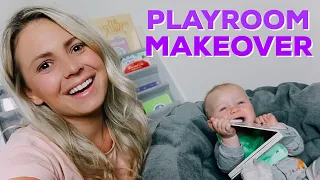 PLAYROOM MAKEOVER | REDECORATING | tarte vlogs