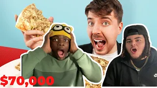 Mr Beast I Ate A $70,000 Golden Pizza (reaction)